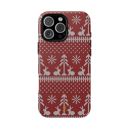 Red Xmas Jumper iPhone case