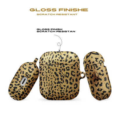 Gold Leopard AirPod Cases