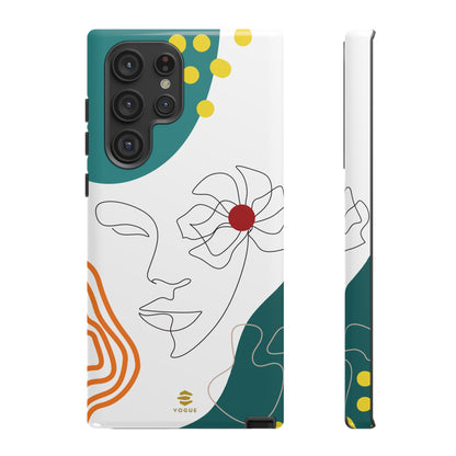 Women Face Line Art Phone Case Samsung