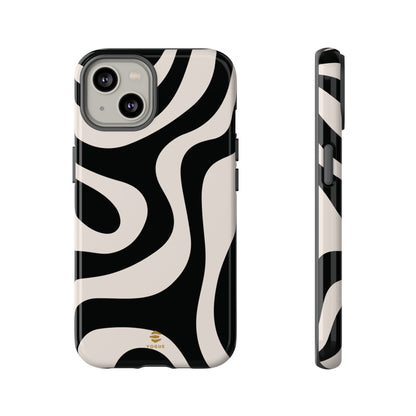 Black Swirl iPhone Tough Case