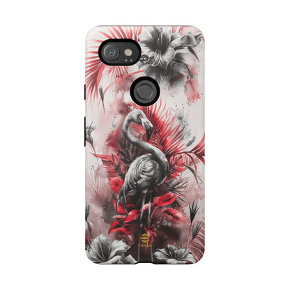 Flamingo Tropical Design Tough Phone Case Pixel