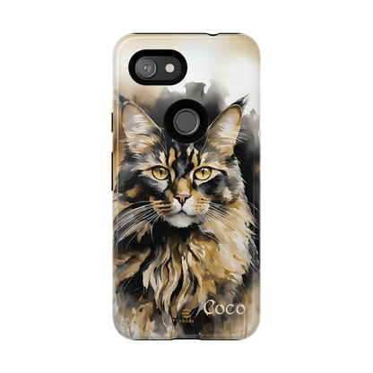 Custom Meow Cat Google Pixel Tough Phone Case