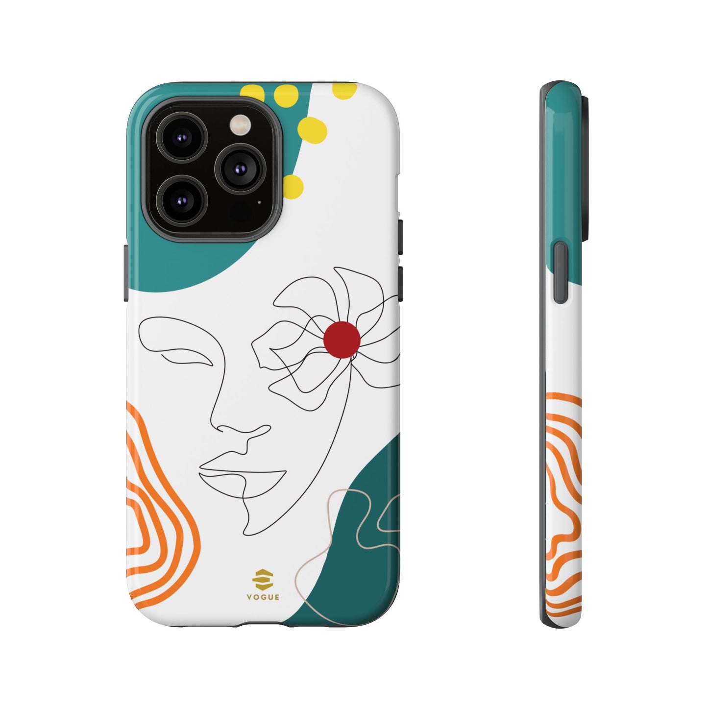 Women Face Line Art Phone Case iPhone