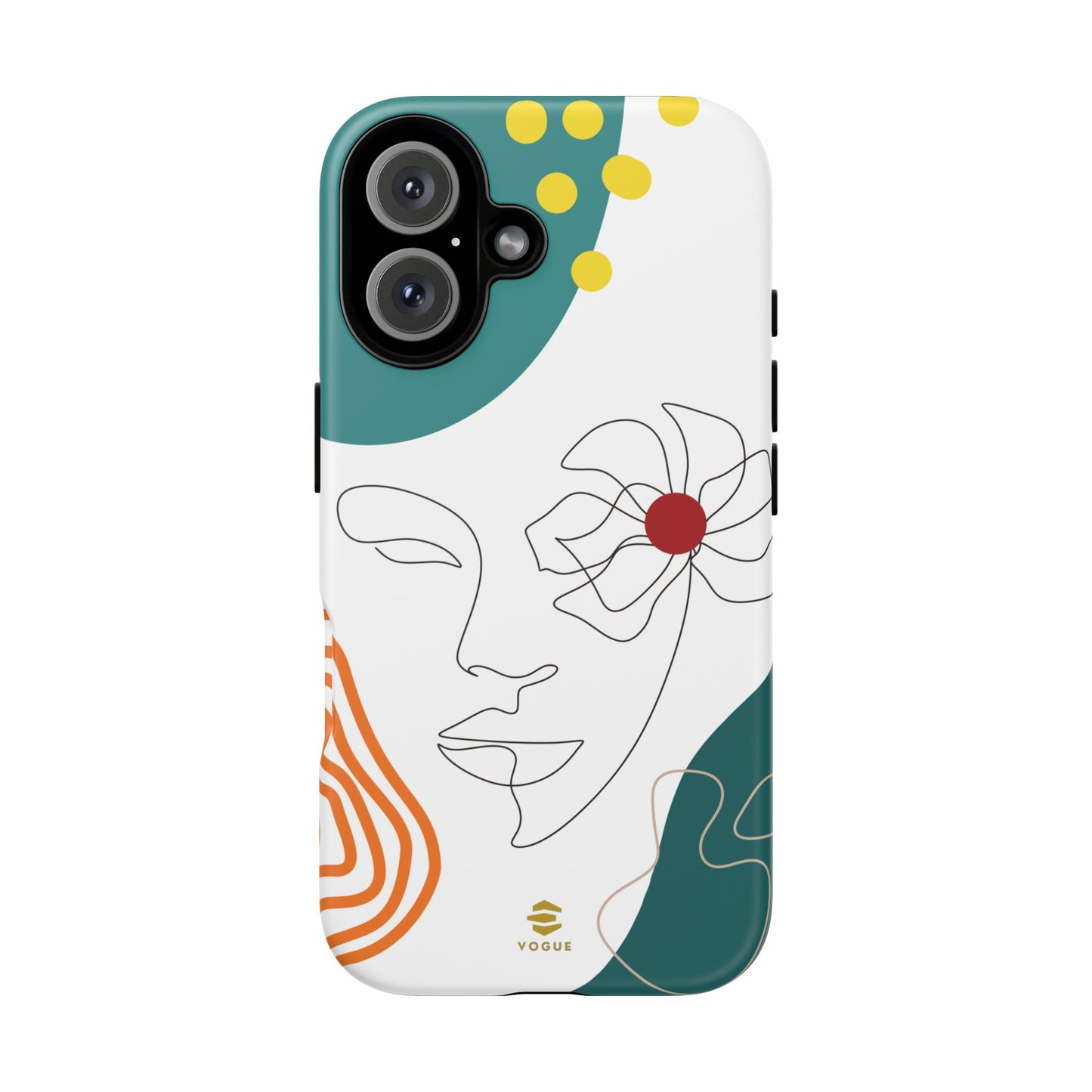 Women Face Line Art Phone Case iPhone
