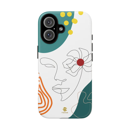 Women Face Line Art Phone Case iPhone