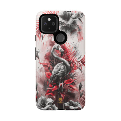 Flamingo Tropical Design Tough Phone Case Pixel