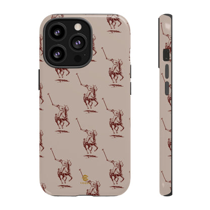 Polo Player Brown iPhone Cases