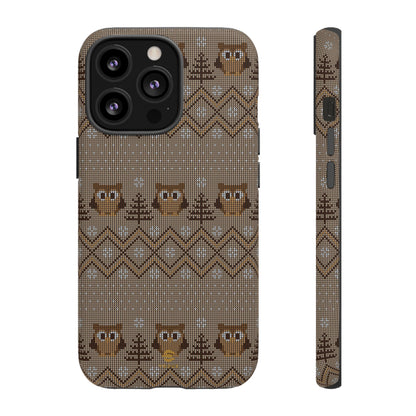 Owl Xmas Jumper iPhone case