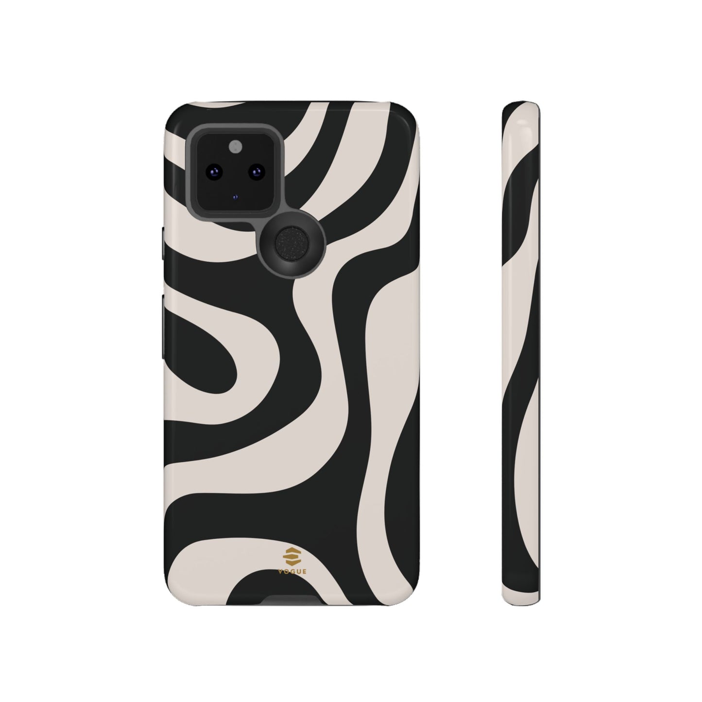 Black Swirl Google Pixel Tough Case