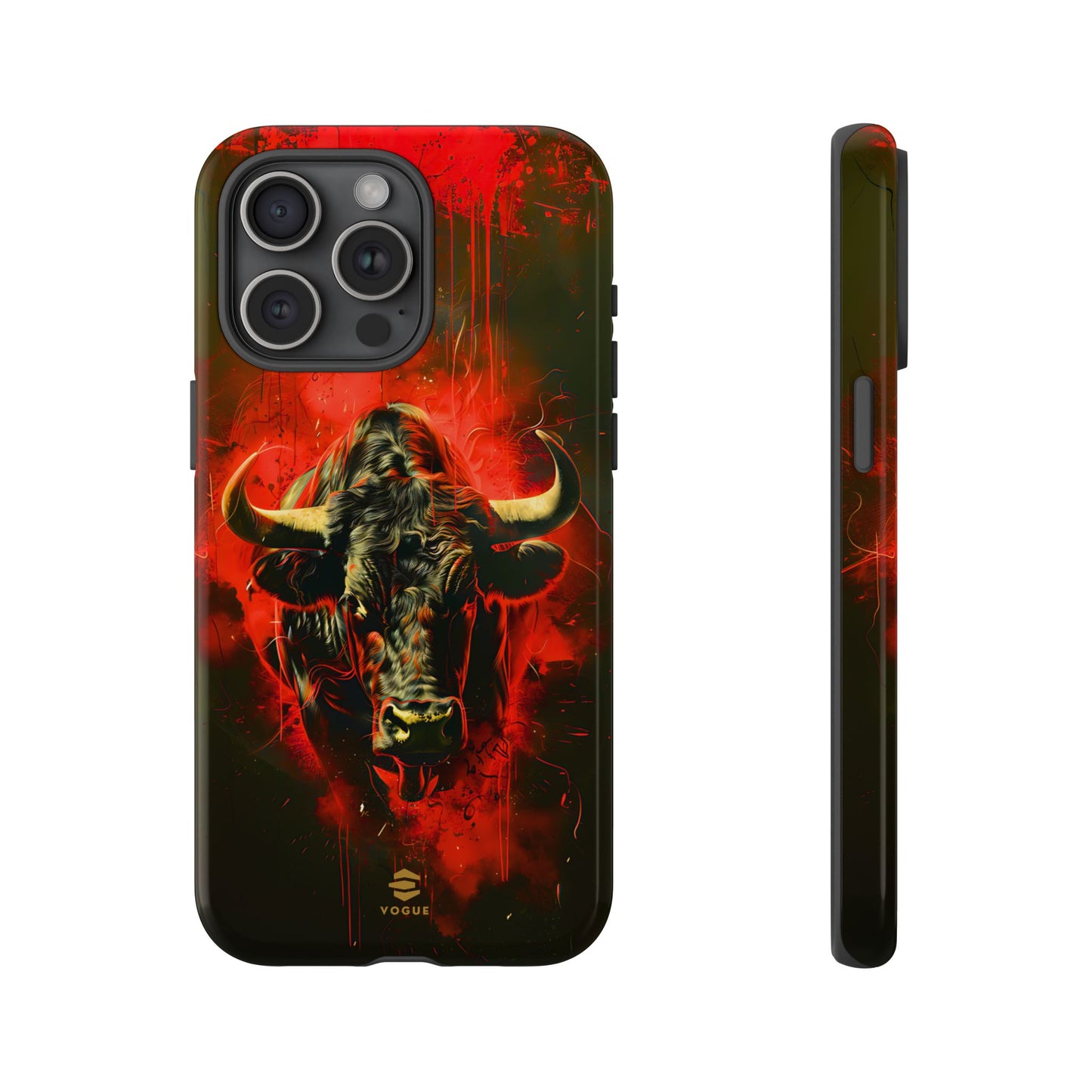 Bull Black iPhone Tough case