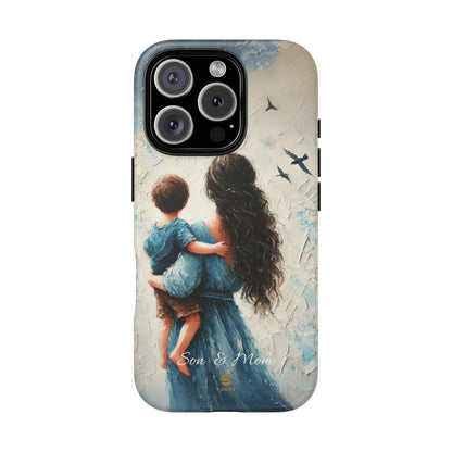 Custom Son & Mom iPhone Tough Case