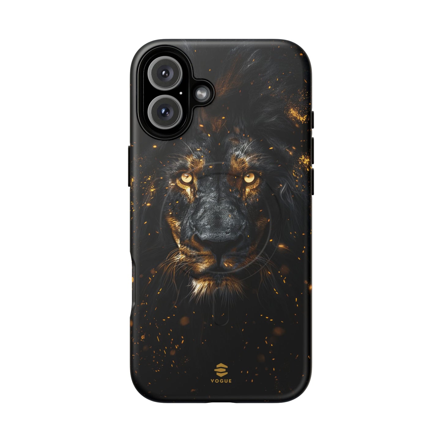 Black Lion Art for MagSafe iPhone Phone Case