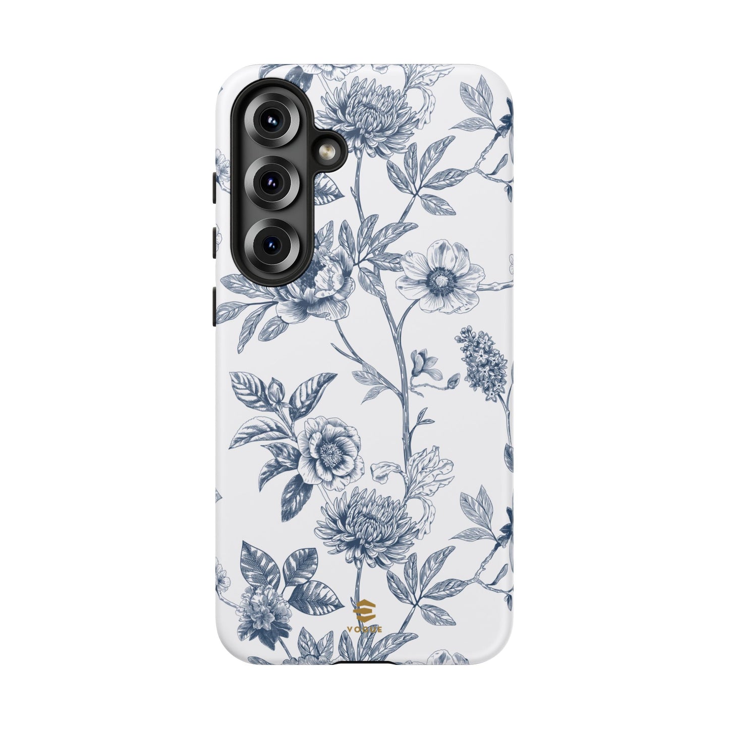 Floral Line Art Tough Phone Case Samsung