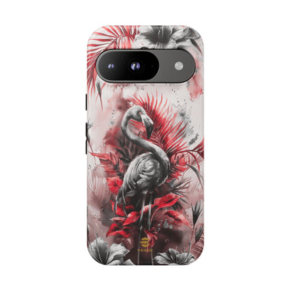 Flamingo Tropical Design Tough Phone Case Pixel