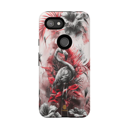 Flamingo Tropical Design Tough Phone Case Pixel