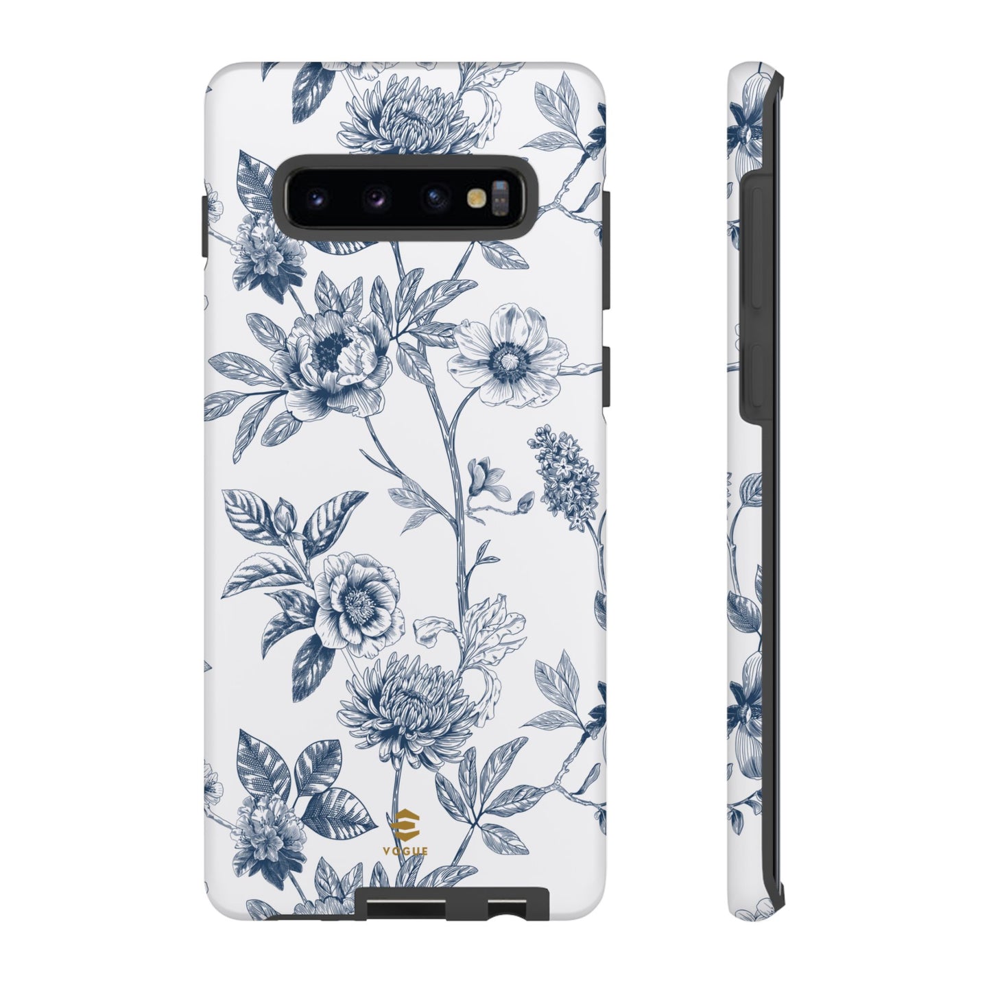 Floral Line Art Tough Phone Case Samsung