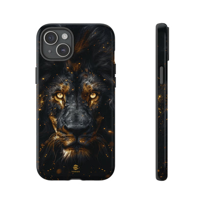 Funda para iPhone con diseño de león negro