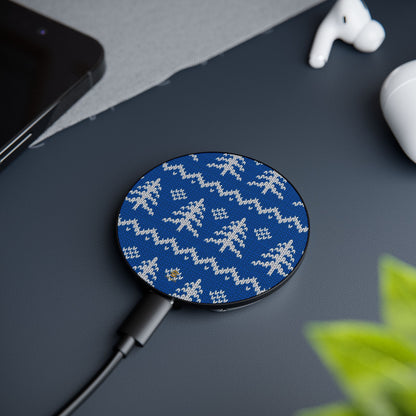 Blue Xmas Jumper Induction Charger