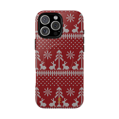 Red Xmas MagSafe iPhone Case