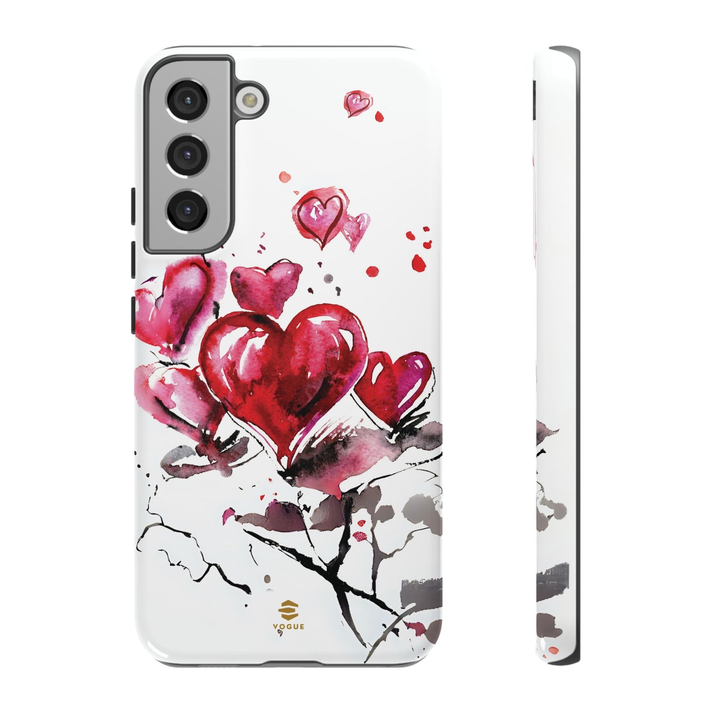 Abstract Hearts Art - Samsung  Phone Case, Love, Valentine's Day Gift for Her Protective tough cover