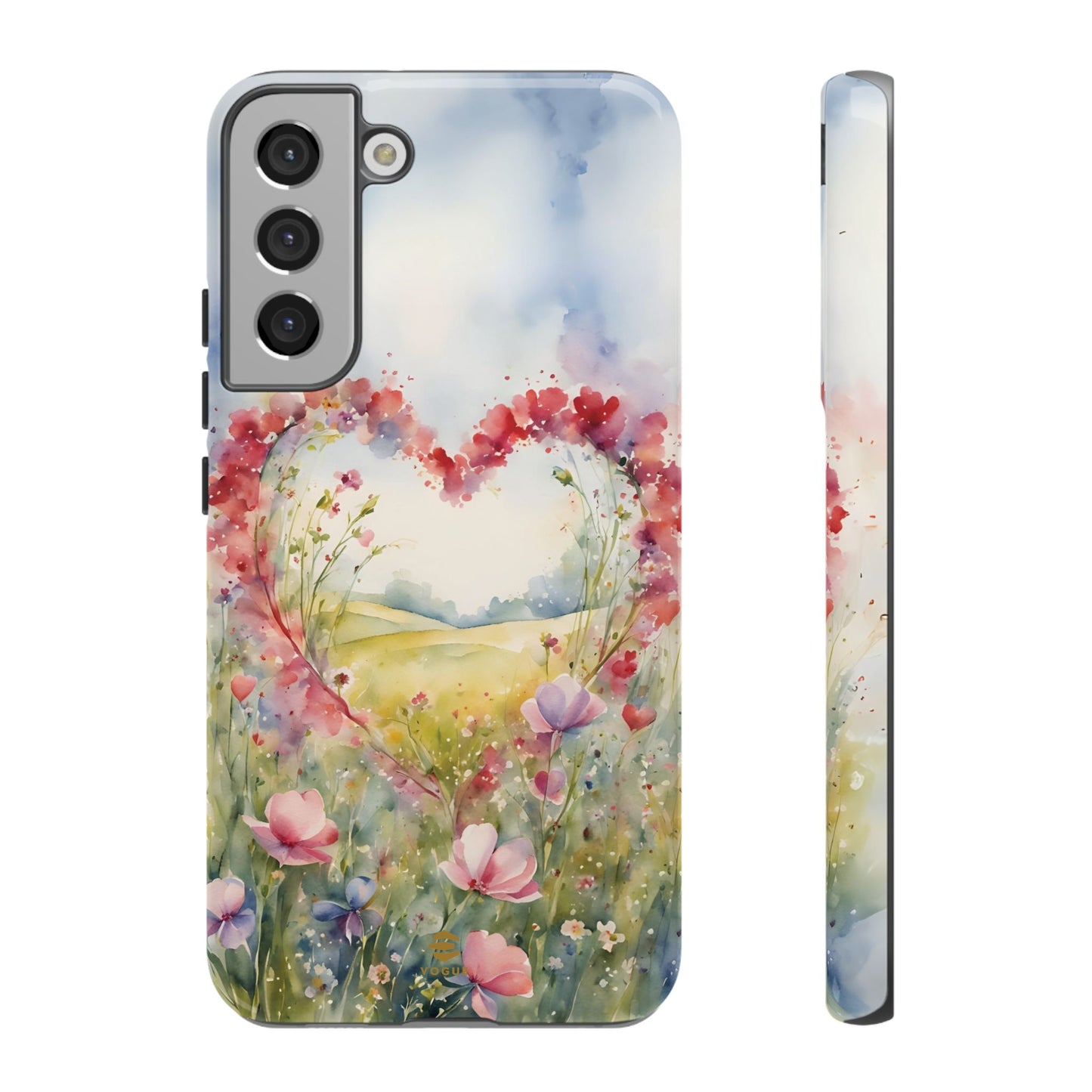 Flower heart Tough Phone Case for Samsung