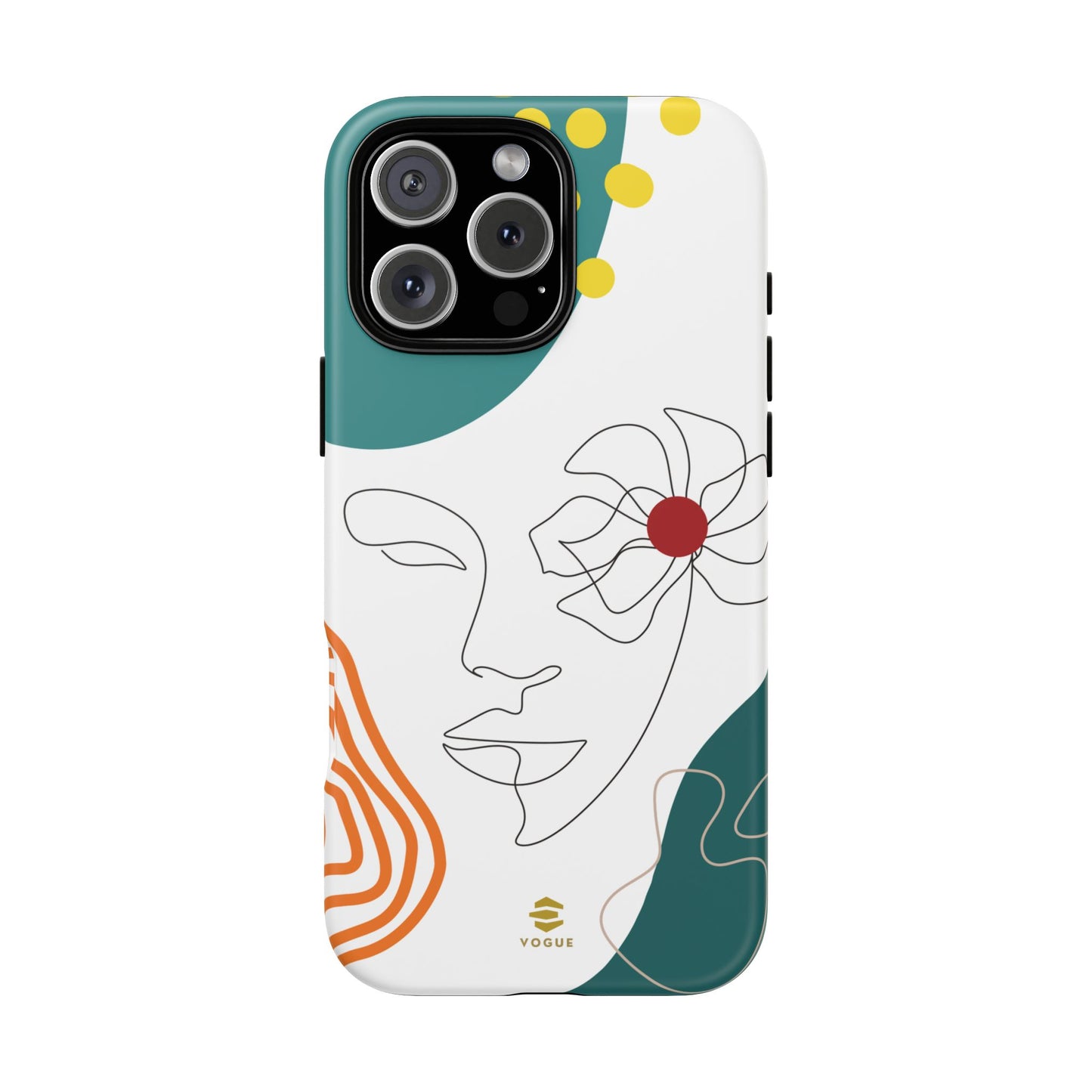 Women Face Line Art Phone Case iPhone