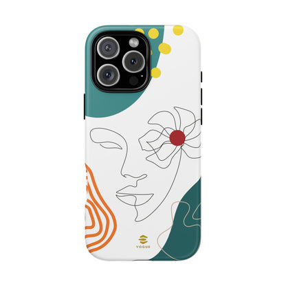 Women Face Line Art Phone Case iPhone