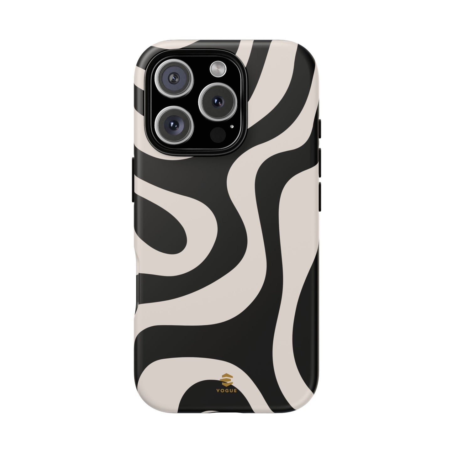 Black Swirl iPhone Tough Case