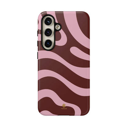 Maroon Ripple Samsung Galaxy Case