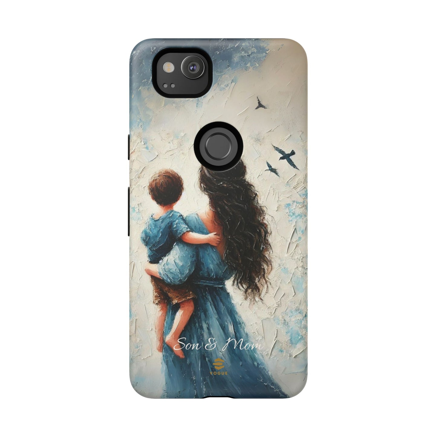 Custom Son & Mom Google Pixel Tough Phone Case