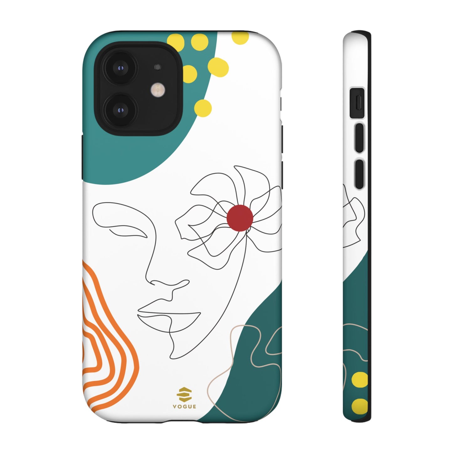 Women Face Line Art Phone Case iPhone