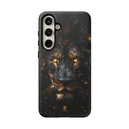 Funda para Samsung con diseño de león negro