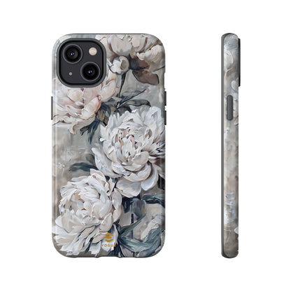 Funda para iPhone con pintura de peonías