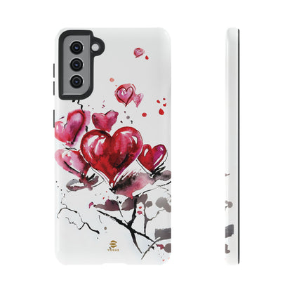 Abstract Hearts Art - Samsung  Phone Case, Love, Valentine's Day Gift for Her Protective tough cover