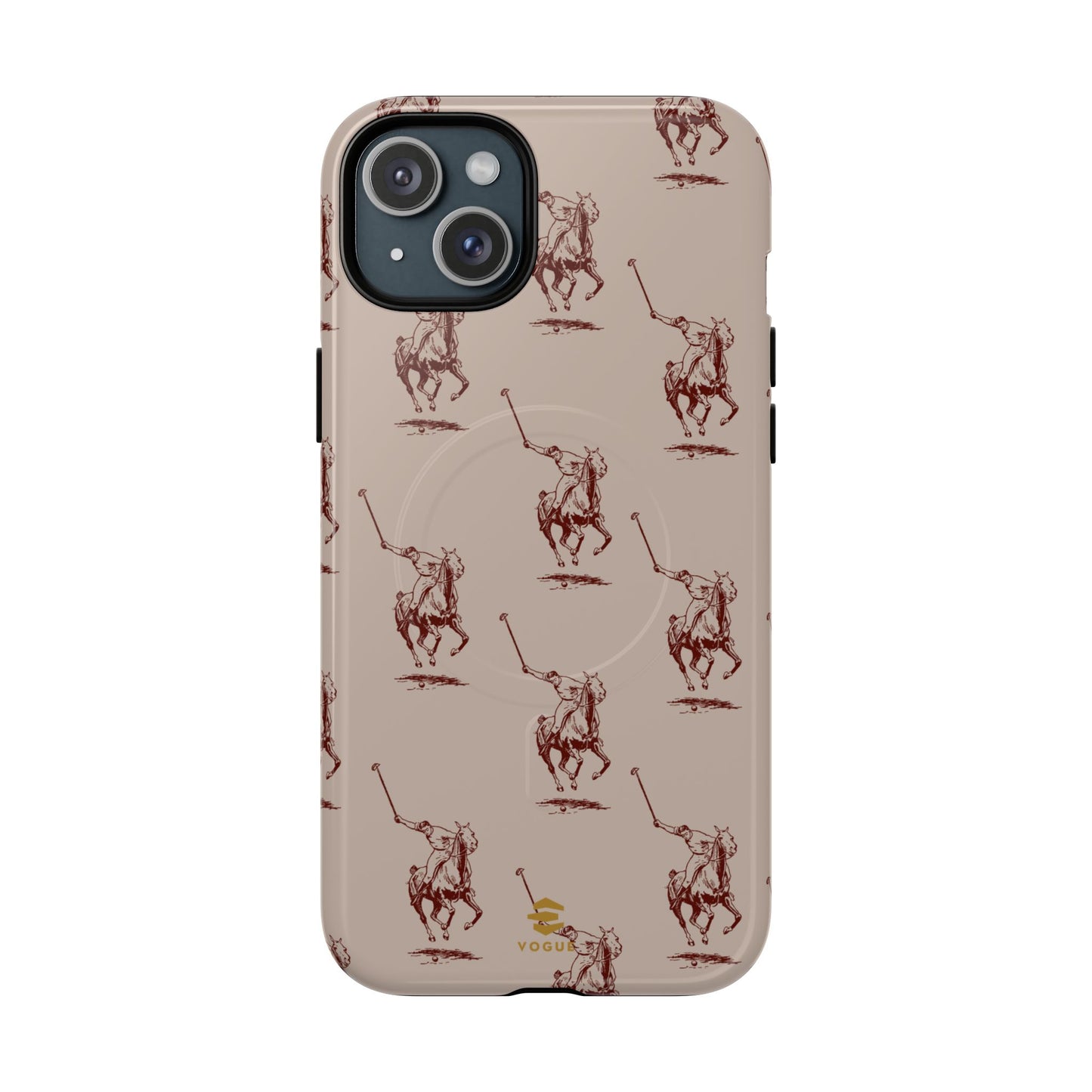 Polo Player Brown MagSafe iPhone Phone Case