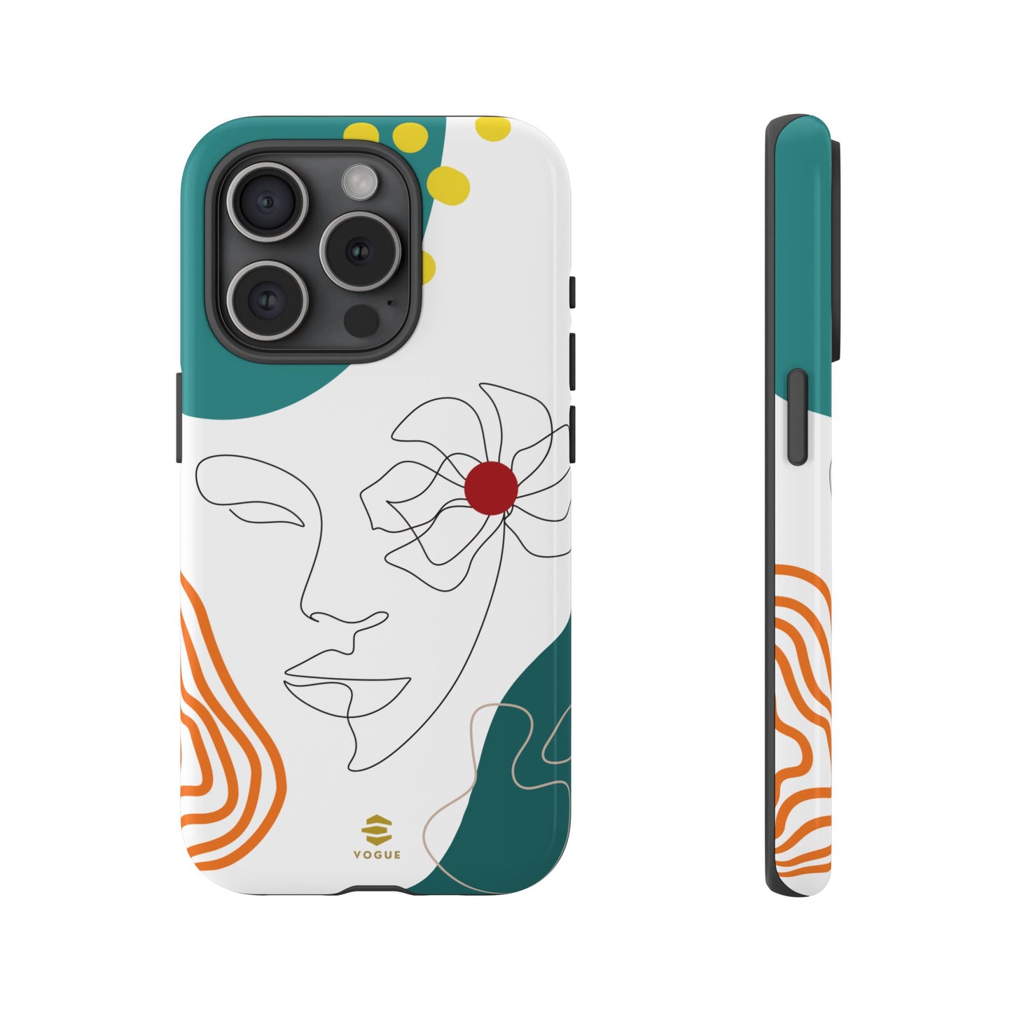 Women Face Line Art Phone Case iPhone