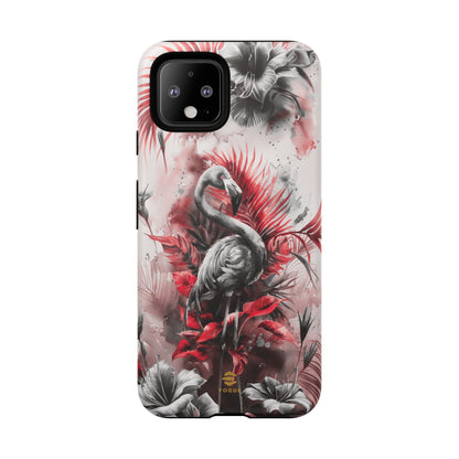 Flamingo Tropical Design Tough Phone Case Pixel