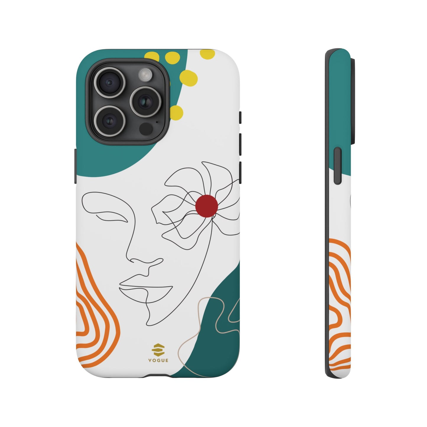 Women Face Line Art Phone Case iPhone
