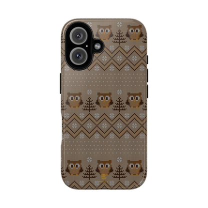 Owl Xmas Jumper iPhone case