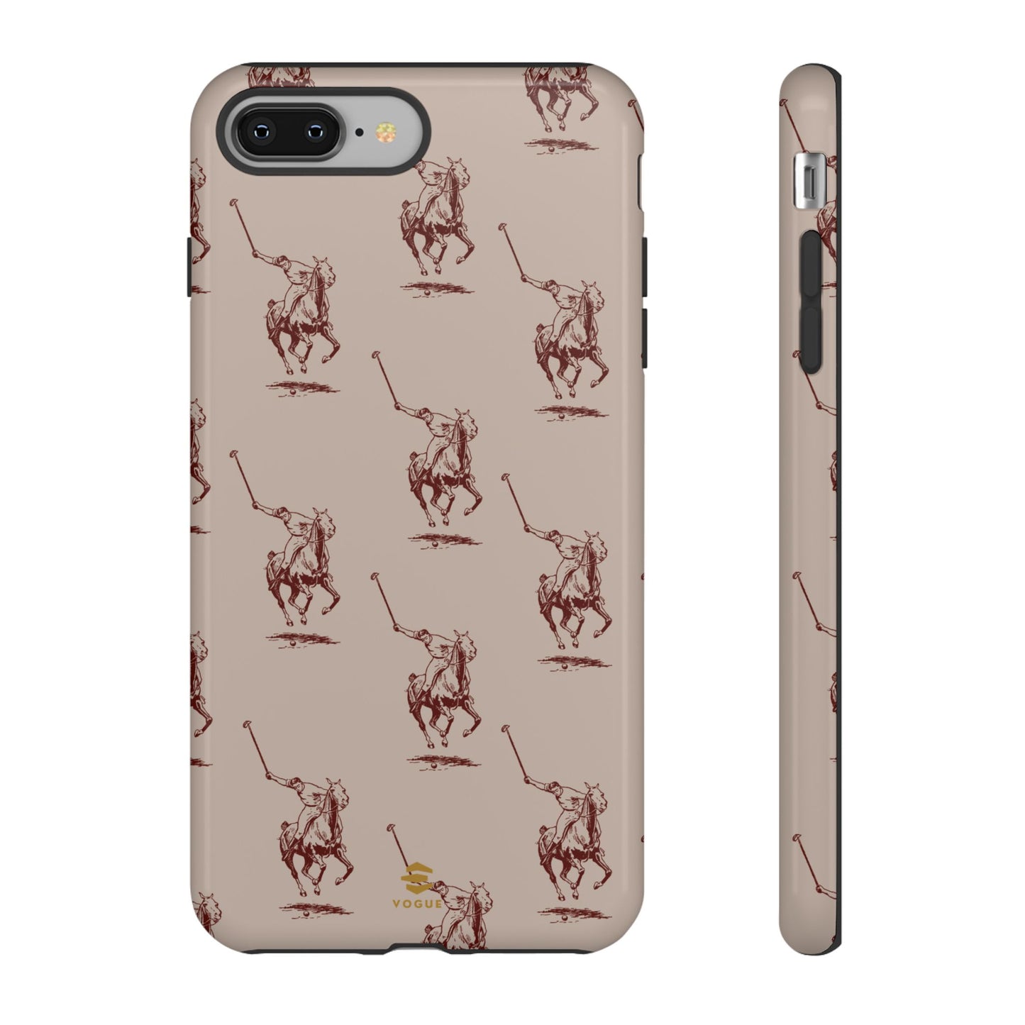 Polo Player Brown iPhone Cases