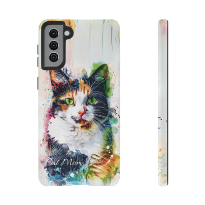 Custom Cat Mom Samsung Galaxy Tough Case