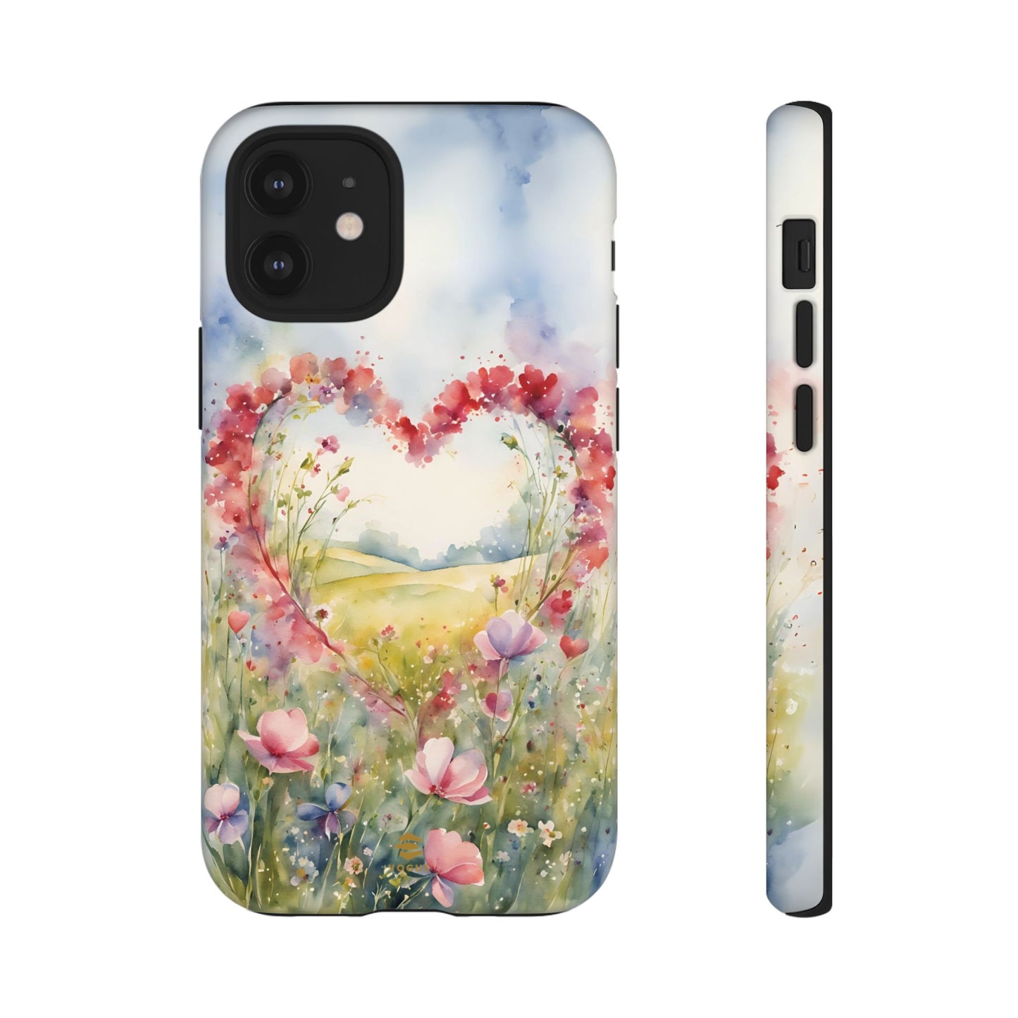 Flower heart iPhone Tough Case