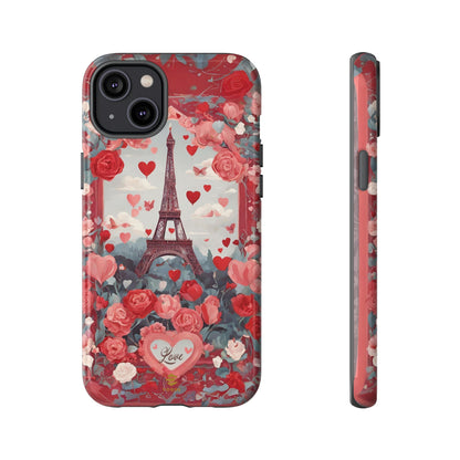 Hearts in Paris Phone Case Valentine's Day Gift for Her