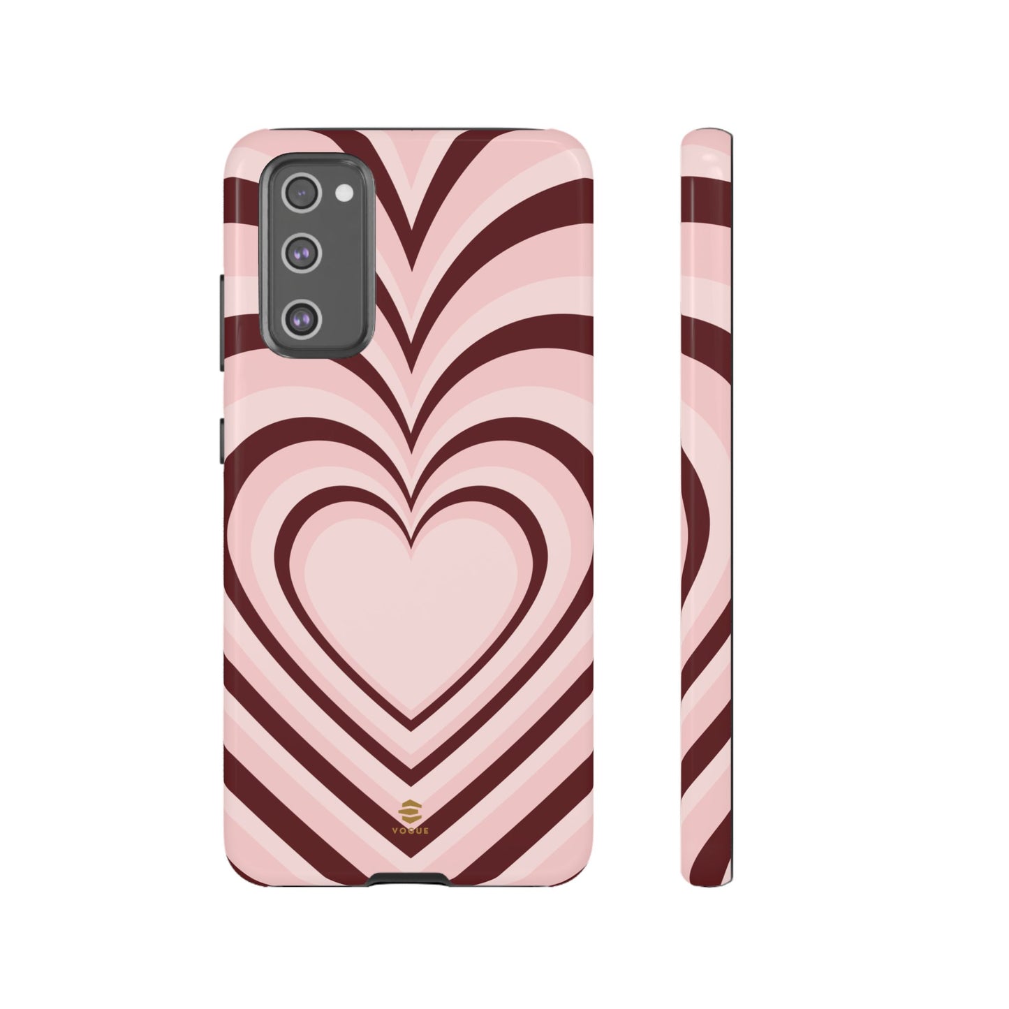 Burgundy Hearts Design - Phone Case, Love, Valentine's Day Gift for Her Samsung Galaxy