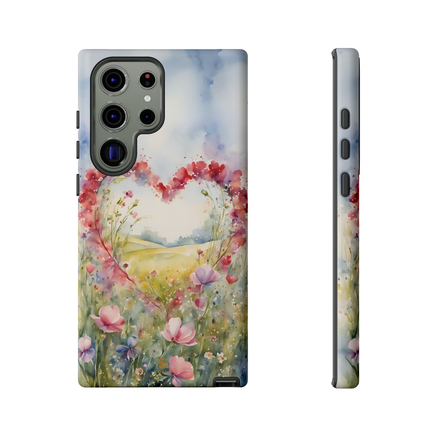 Flower heart Tough Phone Case for Samsung