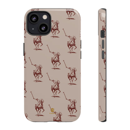 Polo Player Brown iPhone Cases