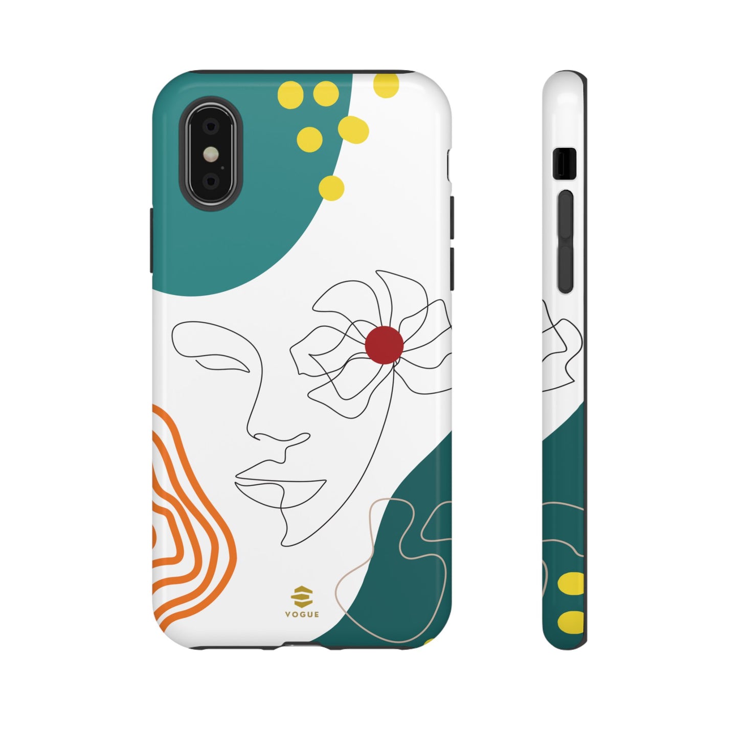 Women Face Line Art Phone Case iPhone