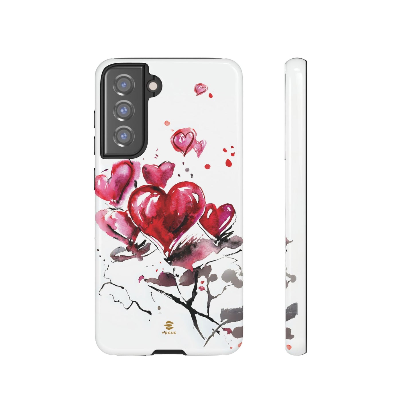 Abstract Hearts Art - Samsung  Phone Case, Love, Valentine's Day Gift for Her Protective tough cover