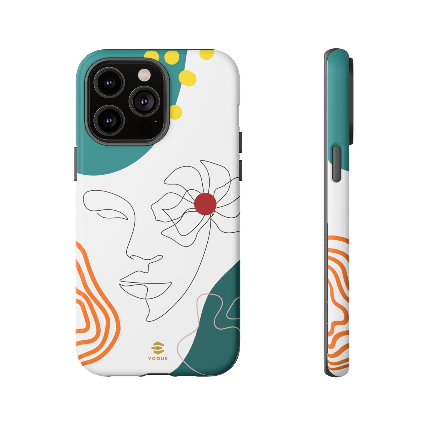 Women Face Line Art Phone Case iPhone