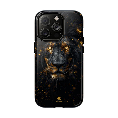 Black Lion Art for MagSafe iPhone Phone Case